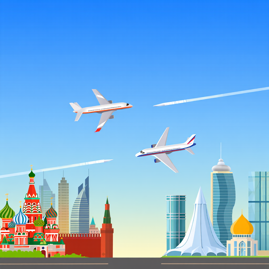 Авиасообщение между столицами России и Казахстана: маршруты, время в пути и особенности перелёта